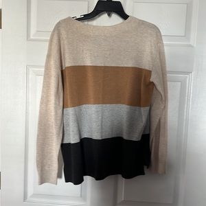 PULLOVER LAND’S END SIZE M/P 10-12, 100% COTTON SWEATER MOCK TURTLE NECK NWOT